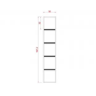 PARİS SUNTALAM KİTAPLIK ( 32 x 167 cm )