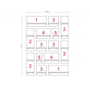 MİLANO RAF SETİ - MODEL 1