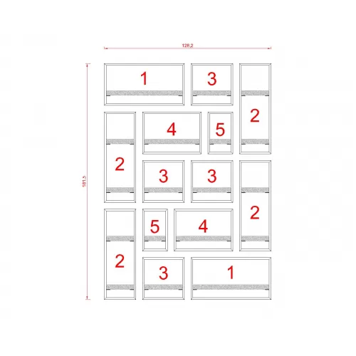 MİLANO RAF SETİ - MODEL 1