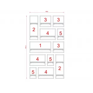 MİLANO RAF SETİ - MODEL 2