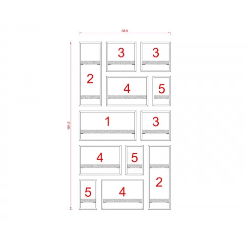 MİLANO RAF SETİ - MODEL 2