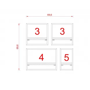 MİLANO RAF SETİ - MODEL 3