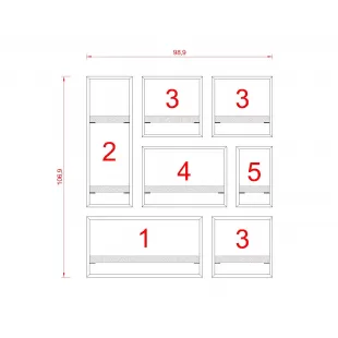 MİLANO RAF SETİ - MODEL 4