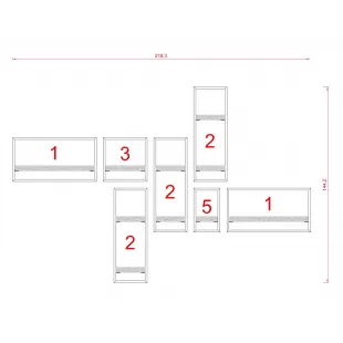 MİLANO RAF SETİ - MODEL 5