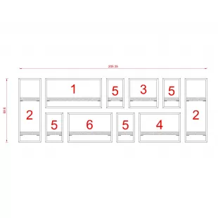 MİLANO RAF SETİ - MODEL 7