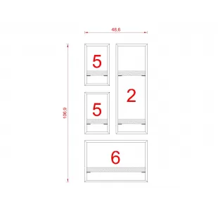 MİLANO RAF SETİ - MODEL 8