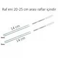 14 CM GİZLİ RAF TUTUCU ( 8 mm )