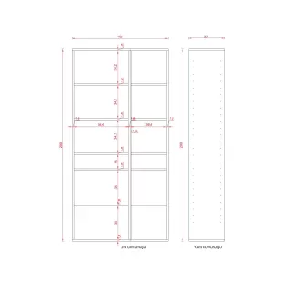 ARO SUNTALAM KİTAPLIK ( 200 X 100 X 37 )