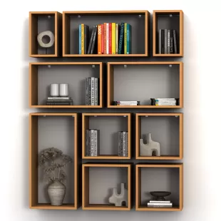 KUTU RAF - MODEL 8 ( DERİNLİK 15 CM )