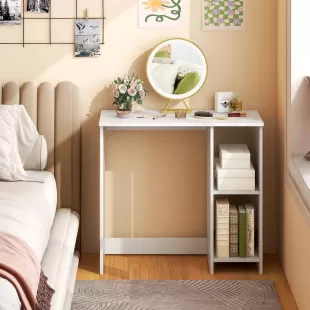 2 RAFLI 99 CM BİLGİYASAR ÇALIŞMA MASASI BEYAZ RENK