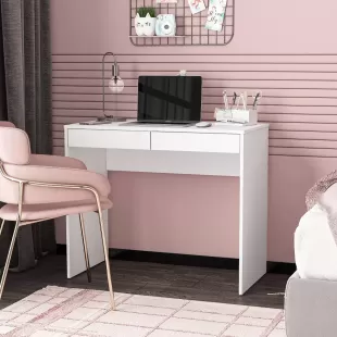 2 ÇEKMECELİ114 CM  BİLGİYASAR ÇALIŞMA MASASI BEYAZ RENK