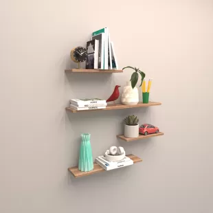 4 LÜ GİZLİ BAĞLANTILI RAF SET ( 80 - 60 - 40 - 40 )