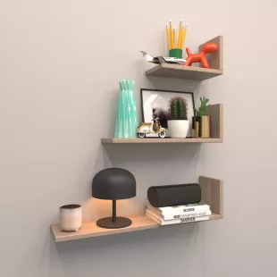 3 LÜ PABLO DUVAR RAF SETİ