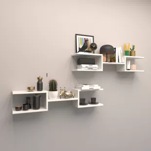 2 Lİ ÇİFT MIZRAK DUVAR RAF SETİ