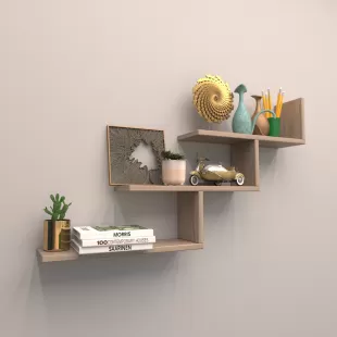 3 LÜ ALMİRA DUVAR RAFI