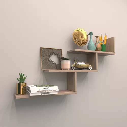 3 LÜ ALMİRA DUVAR RAFI