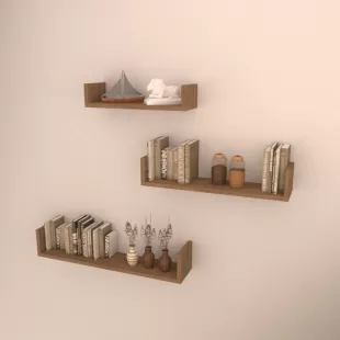 3 LÜ BOLERA DUVAR RAF SETİ