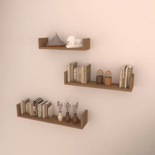 3 LÜ BOLERA DUVAR RAF SETİ