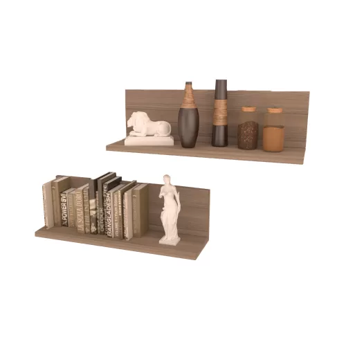 2 Lİ ZİGANA DUVAR RAFI 