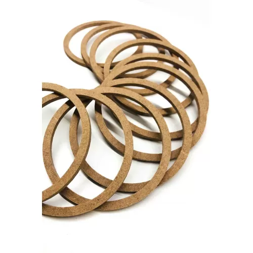 10 Adet 14cm 4 MM Ham Mdf Vidasız Kasnak