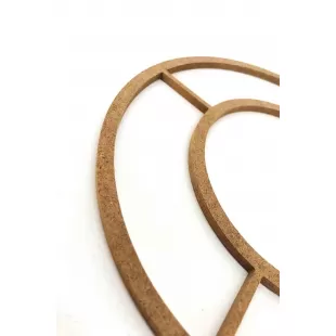 26cm Bağlantılı Kasnak Boyanabilir Ham Mdf