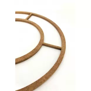 26cm Bağlantılı Kasnak Boyanabilir Ham Mdf