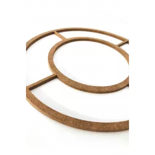 26cm Bağlantılı Kasnak Boyanabilir Ham Mdf