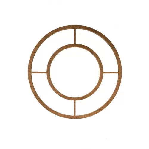 26cm Bağlantılı Kasnak Boyanabilir Ham Mdf