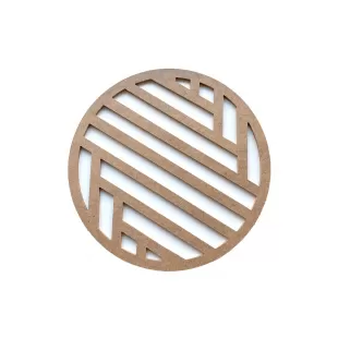 30cm Geometrik Kesim Boyanabilir Ham Mdf