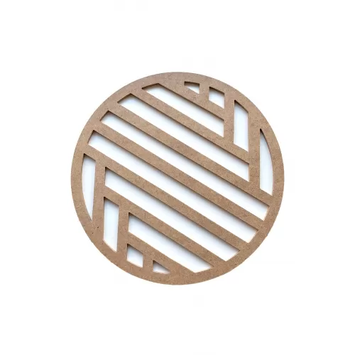 30cm Geometrik Kesim Boyanabilir Ham Mdf