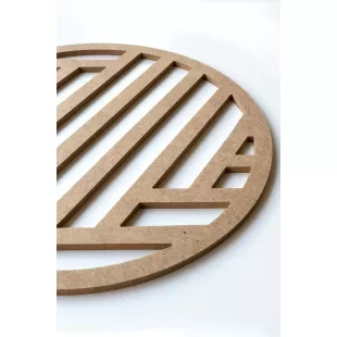 30cm Geometrik Kesim Boyanabilir Ham Mdf