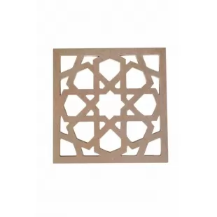 30cm Kare Kesim Dekor Ürünü Ham Mdf