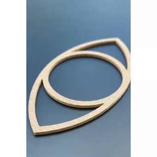 40cm Düz Göz Kesim Boyanabilir Kasnak