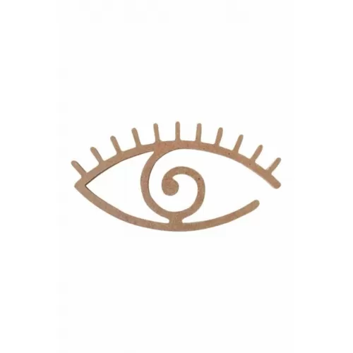 Spiral Göz Kesim Kirpikli 4 mm ham mdf