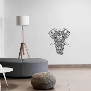 Rafkestir Fil Figürü Ahşap 30 x 50 Cm Mdf Dekoratif Dekor Duvar Tablo - Duvar Süsü