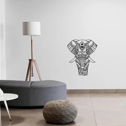 Rafkestir Fil Figürü Ahşap 30 x 50 Cm Mdf Dekoratif Dekor Duvar Tablo - Duvar Süsü