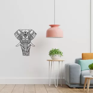 Rafkestir Fil Figürü Ahşap 30 x 50 Cm Mdf Dekoratif Dekor Duvar Tablo - Duvar Süsü