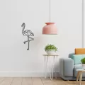 Rafkestir Flamingo Figürü Ahşap 25 x 50 Cm Mdf Dekoratif Dekor Duvar Tablo - Duvar Süsü
