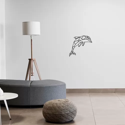 Rafkestir Yunus Figürü Ahşap 45 x 45 Cm Mdf Dekoratif Dekor Duvar Tablo - Duvar Süsü