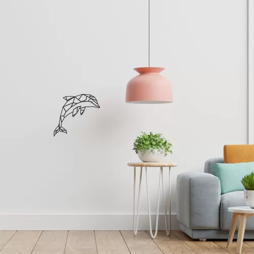 Rafkestir Yunus Figürü Ahşap 45 x 45 Cm Mdf Dekoratif Dekor Duvar Tablo - Duvar Süsü