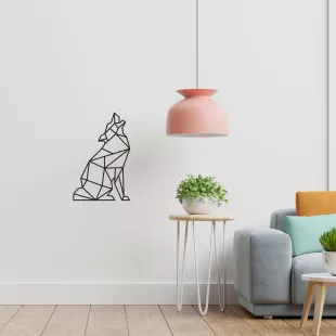 Rafkestir Kurt Figürü Ahşap 30 x 50  Cm Mdf Dekoratif Dekor Duvar Tablo - Duvar Süsü