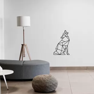 Rafkestir Kurt Figürü Ahşap 30 x 50  Cm Mdf Dekoratif Dekor Duvar Tablo - Duvar Süsü