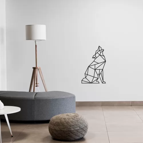 Rafkestir Kurt Figürü Ahşap 30 x 50  Cm Mdf Dekoratif Dekor Duvar Tablo - Duvar Süsü