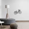 Rafkestir Bisiklet Figürü Ahşap 35 x 70 Cm Mdf Dekoratif Dekor Duvar Tablo - Duvar Süsü