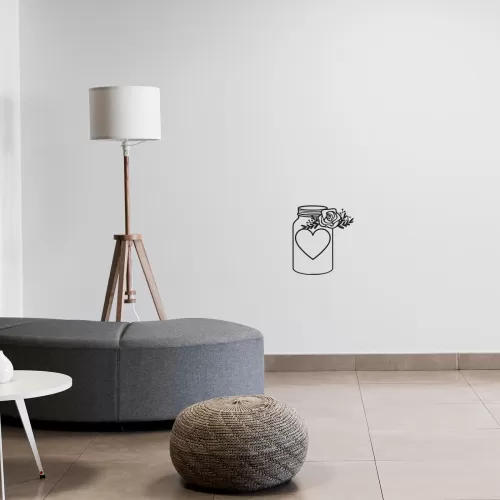 Rafkestir Gül Figürü Ahşap 30 x 40  Cm Mdf Dekoratif Dekor Duvar Tablo - Duvar Süsü