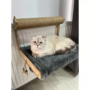 FİONA PETEK KEDİ YATAĞI - GRİ