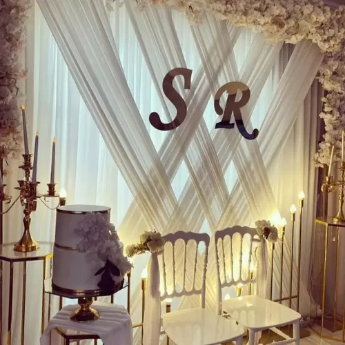 Pleksi 2li Harf 30 Cm Süs Organizasyon-nişan-nikah Altın Harf