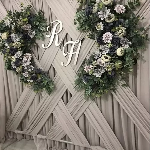 Pleksi Isimlik Harf 25 Cm Perde Tag Pano Isim Baş Harf Nişan 2 Lİ