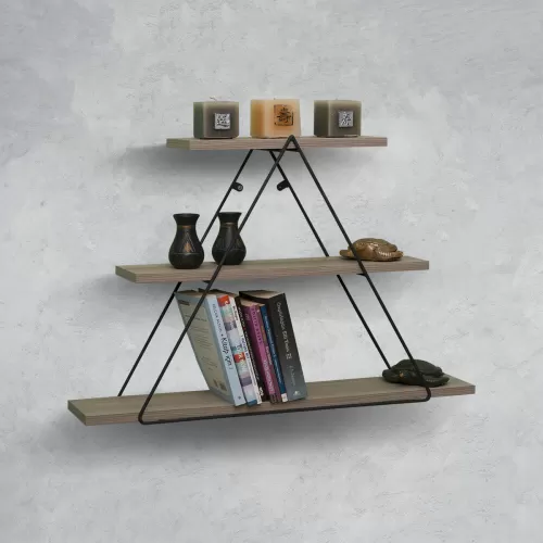 ÜÇGEN TASARIM DUVAR RAFI