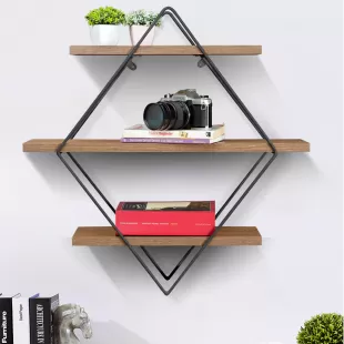 DÖRTGEN TASARIM DUVAR RAFI